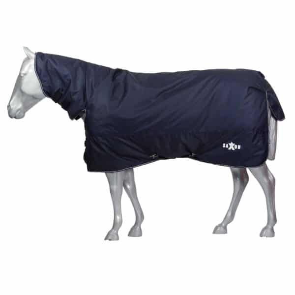 Couverture d'extérieur pour cheval avec couvre-cou détachable Weatherbeeta Saxon Defiant 600D Combo 300g