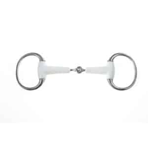 Mors à filet et à bout d'œuf articulé pour cheval Weatherbeeta Korsteel Flexi