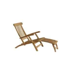 Chaise longue en bois de teck Wilsa Garden Dunes