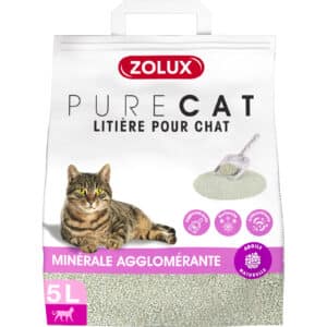 Litière minérale agglomérante parfumé pour chat Zolux